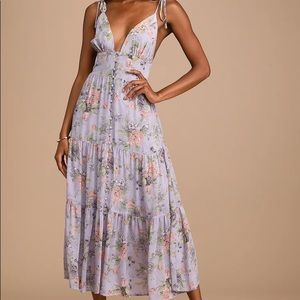 Lulus Everlasting Love Midi Dress — Worn Once!